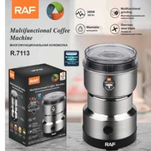 ( NW000438 ) RAF MULTI PURPOSE ELECTRIC COFFEE GRINDER AUTOMATIC COFFEE SPICE BEAN GRINDER STAINLESS STEEL