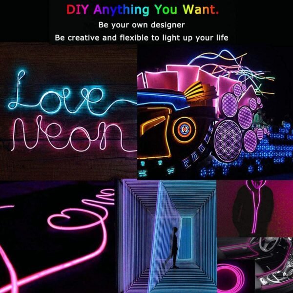 Flexible LED Neon Strip Light –Multi Colors  DIY, Party, Garden, and Indoor/Outdoor Decoration - Image 2