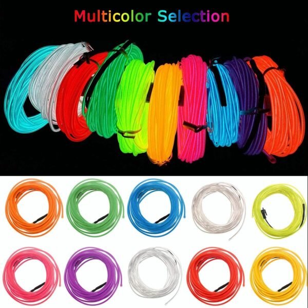 Flexible LED Neon Strip Light –Multi Colors  DIY, Party, Garden, and Indoor/Outdoor Decoration - Image 3