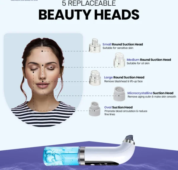 Bubble Facial & Blackhead Remover – Deep Cleanser for Acne, Pores & Glowing Skin | Pimple & Oil Control tool | Blemish-Fighting & Matte Finish | Bubble Technology Pore Purifier  - Image 15