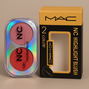 HD MAC NC Highlight Blush – 2 Color Matte Finish Compact | Highlight Blush Makeup For Girls 