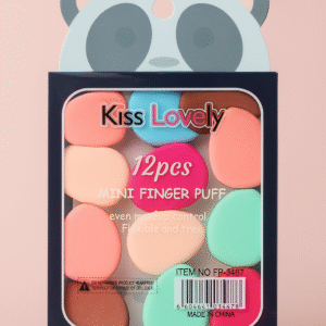 12pcs Mini Finger Powder Puff Set Air Cushion Sponge Concealer Foundation Makeup