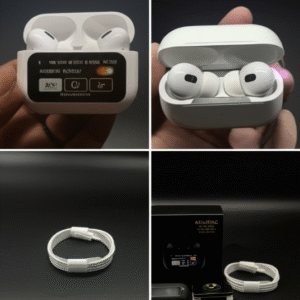 A9 Pro Digital Display Case Airpods / ANC/ENC Touch Screen Wireless Earbuds | A9 Pro Airpods