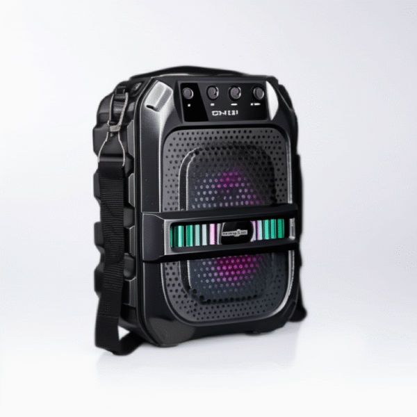 GTS-1191 10W Wireless Portable Bluetooth Speaker with 6.5" Subwoofer, FM Radio, 1200mAh Battery, Loud Volume, USB/AUX/TF Support, Belt Strap for Outdoor Travel, Party, Picnic, Camping Use - Image 9