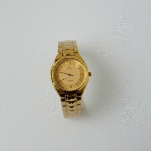 Premium Golden Stainless Steel Strap -  Durable & Lightweight Casual Wristwatch | Men's Watch - Wrist Watch For Men - Stainless Steel Dial & Strap (With Box)