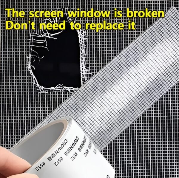 Mesh Roll Tape Window Screen Repair Patch | Keep Mosquitoes Out with Our Anti-Insect, Self-Adhesive Mesh Patch Tape - 3 meter