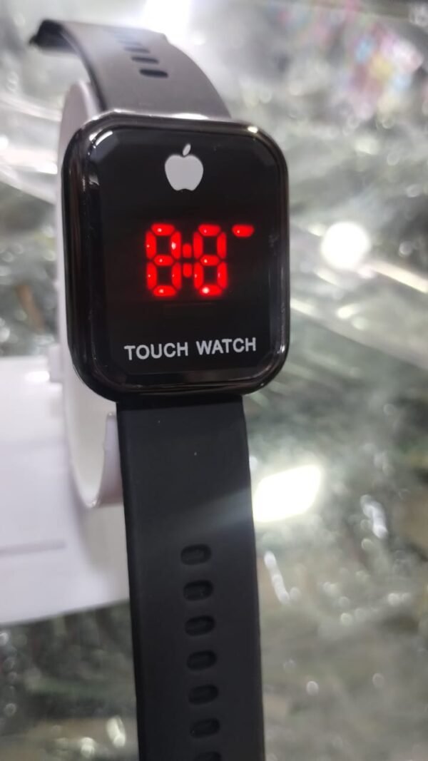 Touch LED Watch Fashion Casual Sports Men's Watch Touch Smart LED Digital Watches Electronics Wrist Watches for Men Women Square Clock (Random color) Without box - Image 9