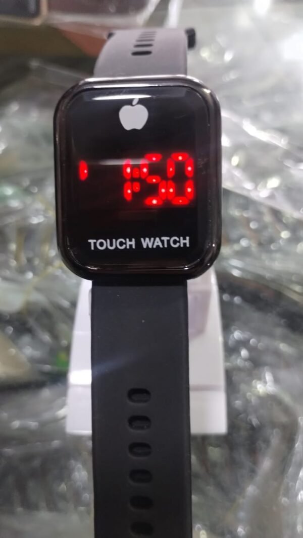 Touch LED Watch Fashion Casual Sports Men's Watch Touch Smart LED Digital Watches Electronics Wrist Watches for Men Women Square Clock (Random color) Without box - Image 10
