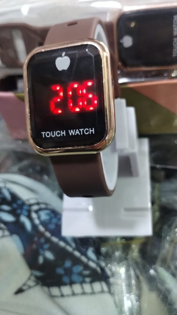 Touch LED Watch Fashion Casual Sports Men's Watch Touch Smart LED Digital Watches Electronics Wrist Watches for Men Women Square Clock (Random color) Without box - Image 13