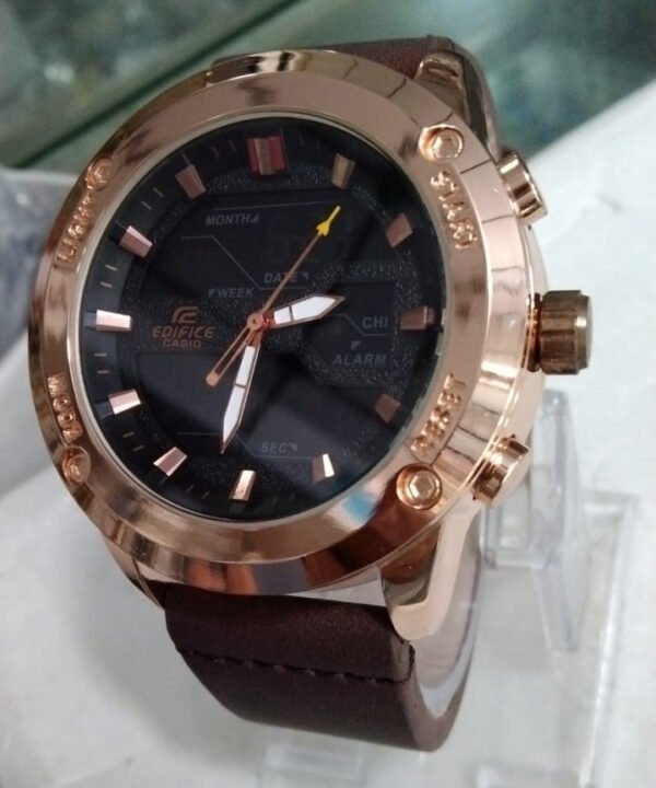 Edifice Watch For Men | Best Quality Watch For Men | Watch For Men - Wrist Watches For Men - Rubber Strap Watch - With Box - Image 7