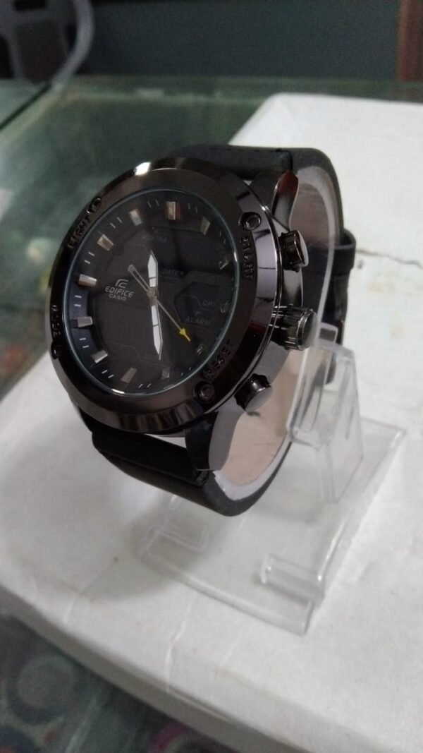 Edifice Watch For Men | Best Quality Watch For Men | Watch For Men - Wrist Watches For Men - Rubber Strap Watch - With Box - Image 4