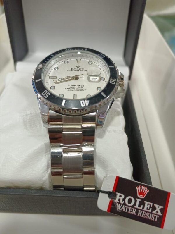 Rolex Men's Formal Quartz Wrist Watch with Stainless Steel Strap ( With Random Box ) - Image 5
