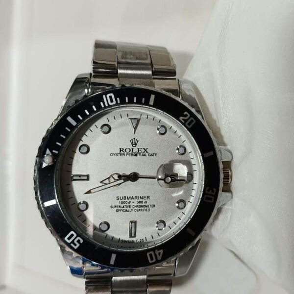 Rolex Men's Formal Quartz Wrist Watch with Stainless Steel Strap ( With Random Box ) - Image 2