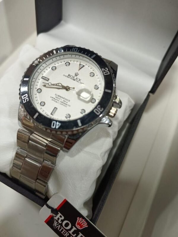 Rolex Men's Formal Quartz Wrist Watch with Stainless Steel Strap ( With Random Box ) - Image 7