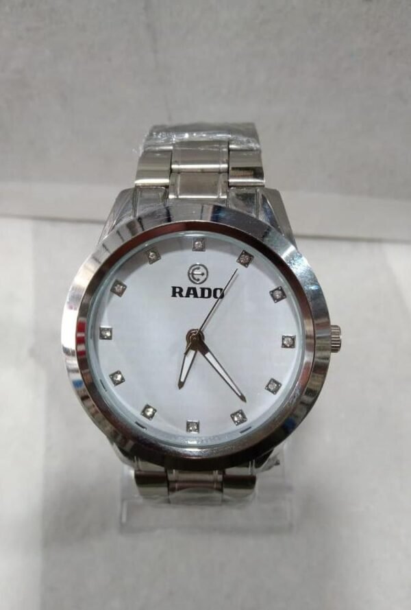 RADO Men’s Formal Wrist Watch With Stainless Steel Chain | Best Quality Rado Watch For Men's - Men's Watches - Wrist Watch For Men - With Random Box - Image 2