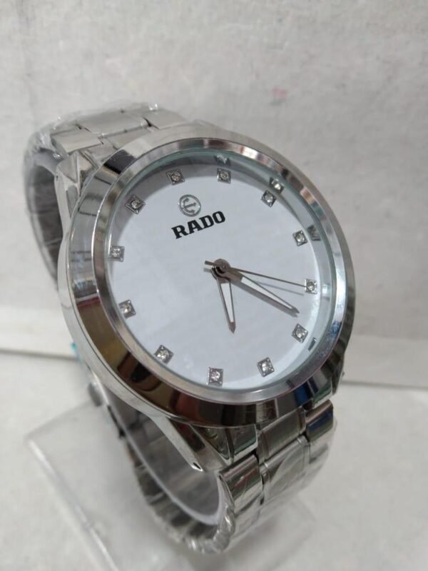 RADO Men’s Formal Wrist Watch With Stainless Steel Chain | Best Quality Rado Watch For Men's - Men's Watches - Wrist Watch For Men - With Random Box - Image 3