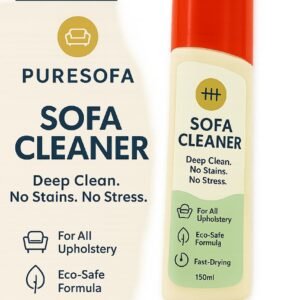 Puresofa | Sofa Cleaner Spray | Upholstery & Fabric Safe | Deep Cleaning | Stain Remover | Fast Dry | Pleasant Scent | 150ml