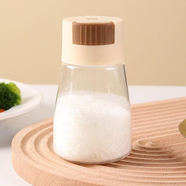 Measurable Control Spice Bottle –Spice Jar with Press Control Cap | Kitchen Sealed Quantitative Spice Dispenser | Spice jar (Random Color) - Image 3
