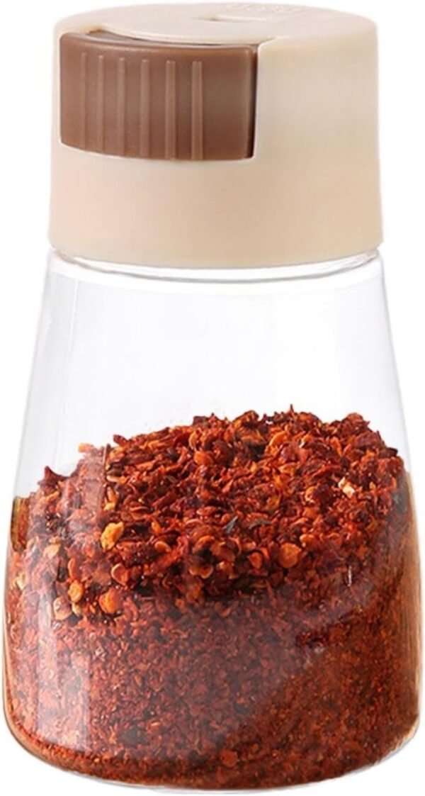 Measurable Control Spice Bottle –Spice Jar with Press Control Cap | Kitchen Sealed Quantitative Spice Dispenser | Spice jar (Random Color) - Image 5