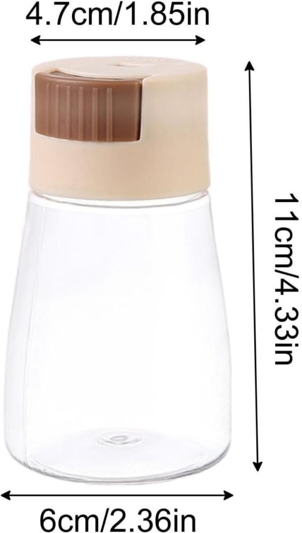 Measurable Control Spice Bottle –Spice Jar with Press Control Cap | Kitchen Sealed Quantitative Spice Dispenser | Spice jar (Random Color) - Image 6