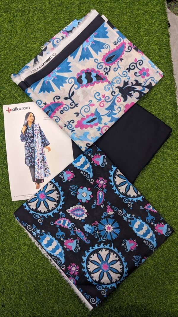 alkaram Lawn | Unstitched Collection 3 Pieces Casual Wear| Summer collection 2025 Collection Vol 1❤️ - Image 2