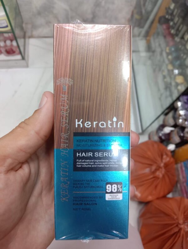 Keratin Hair Serum with Collagen & Morocco Oil 80 ml | Intensive Treatment for Damaged Hair Professional Salon Formula for Moisturizing, Smoothing, Nutrition, and Shine | Hair Keratin Serum  - Image 4