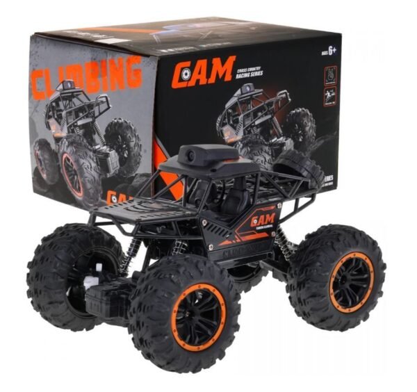 Crawler Cross Country Car With Camera | Remote Control Car With Camera WiFi 720P HD FPV Camera, 2.4Ghz 1:18 Scale Off-Road Remote Control Rechargeable Monster Truck Toys for Boys - Color Black | Toys For Kids | Remote Control Car | RC Car | - Image 4