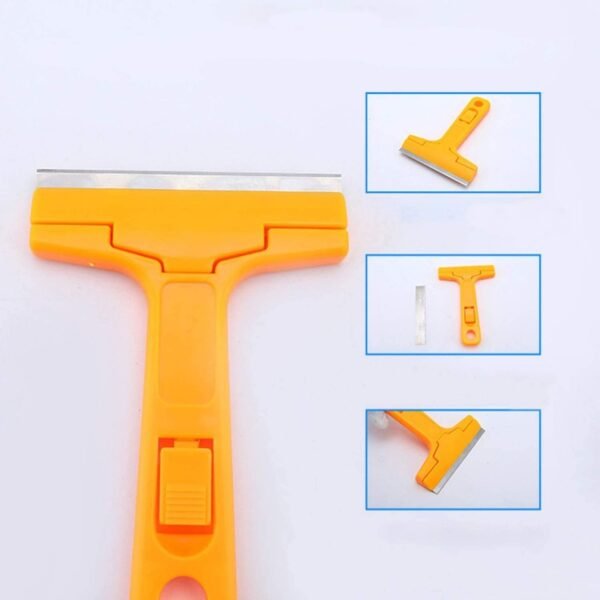 Heavy-Duty Razor Blade Scraper Tool for Removing Labels, Stickers, Caulk, Adhesive & Paint – Multipurpose Cleaning Tool for Glass, Tiles & Smooth Surfaces | Wall Scraper |Scraper With Blade |  - Image 9