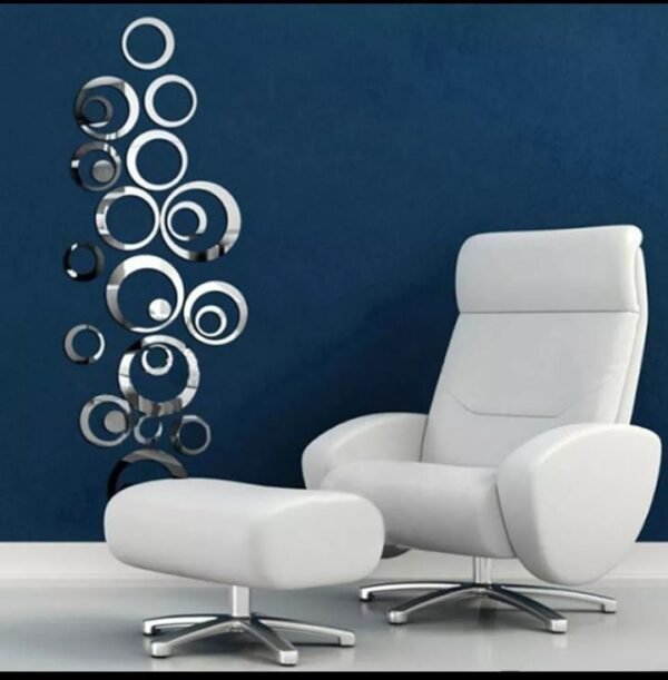 24 pcs Acrylic Mirror 3D Wall Stickers Living Room Personalized Interior Decoration - Image 7