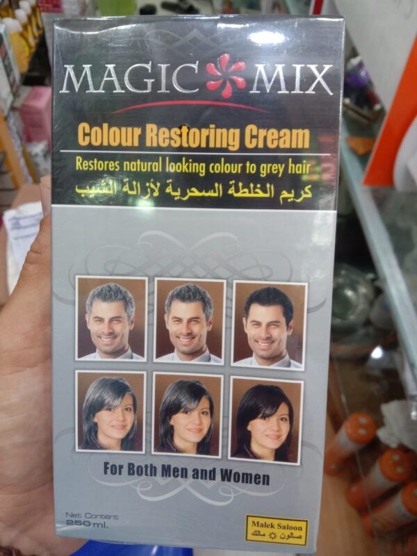 Magic Mix Colour Restoring Cream – Natural Black Hair Treatment, 250ml | Restores Natural Hair Color & Shine, Easy Application, No Harsh Chemicals - Image 6