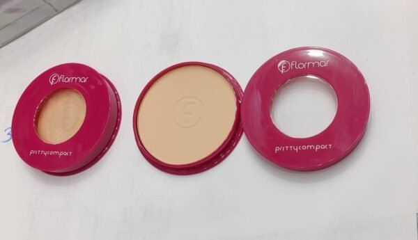 12 Pcs Face Powder | Flormar Pretty Compact Pressed Face Powder – Oil-Control, Lightweight Matte Finish, Long-Lasting Coverage for a Smooth, Natural Look Shade 198 | Face Powder |  - Image 6