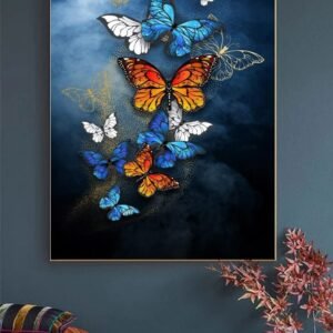Elegant Metal Butterfly Wall Decoration for Living Room & Bedroom