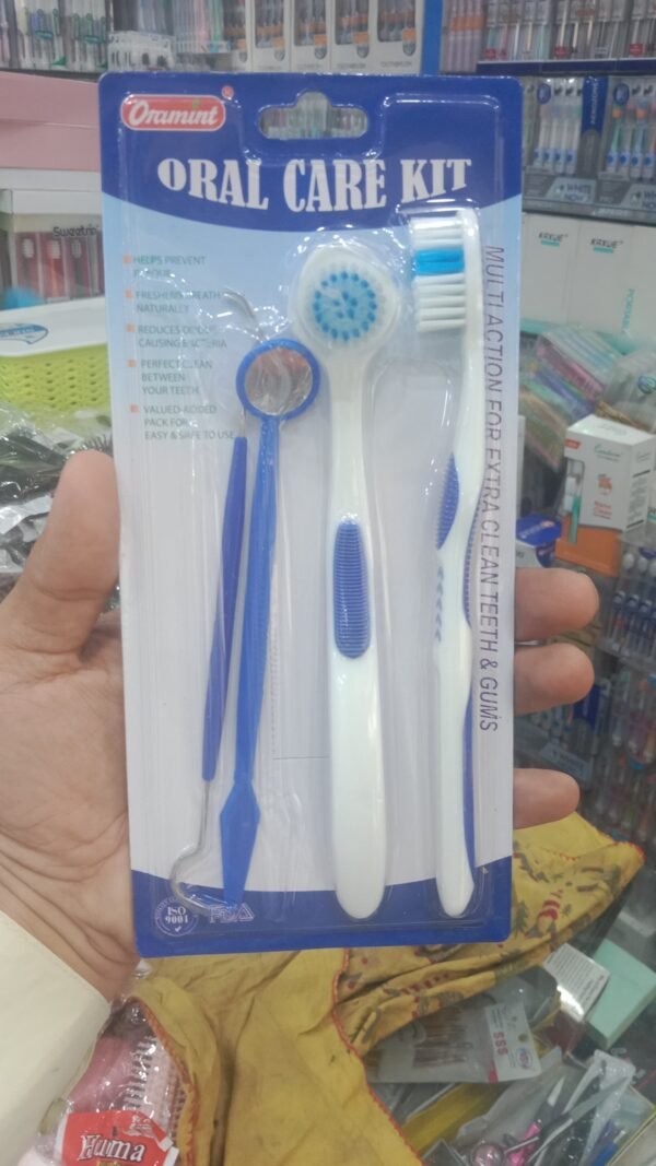 Oral Care Brush Kit 4 in 1 | Best Quality Oral Care Kit 04 PCs - Oral Hygiene Oral Care ( Random Color ) - Image 13