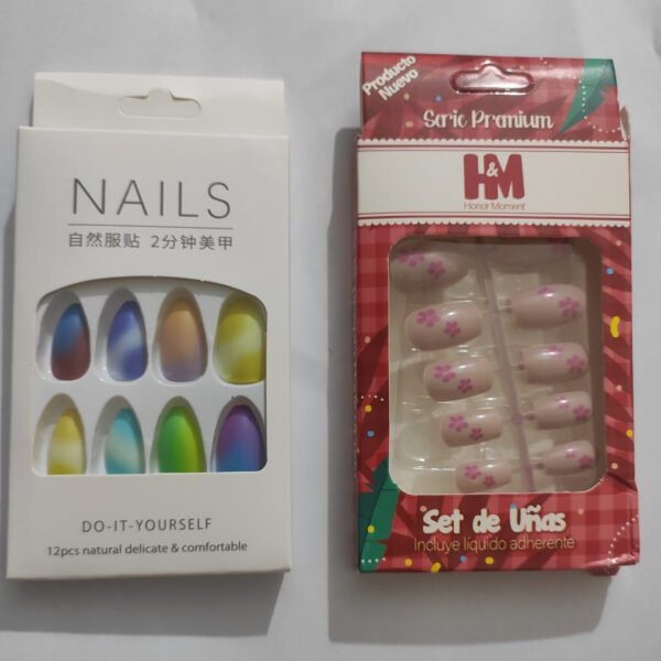 Artificial Press-On Nails Combo Set – Vibrant Colors & Trendy Designs | Reusable & Easy to Apply Nail Art Kit for All Occasions | Artificial Nails - Image 4