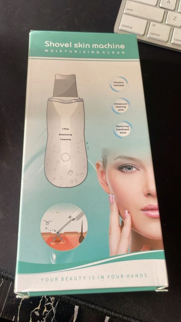 Rechargeable Ultrasonic Skin Scrubber – Deep Cleansing Facial Spatula & Blackhead Remover with Vibration & Peeling Modes - Image 9