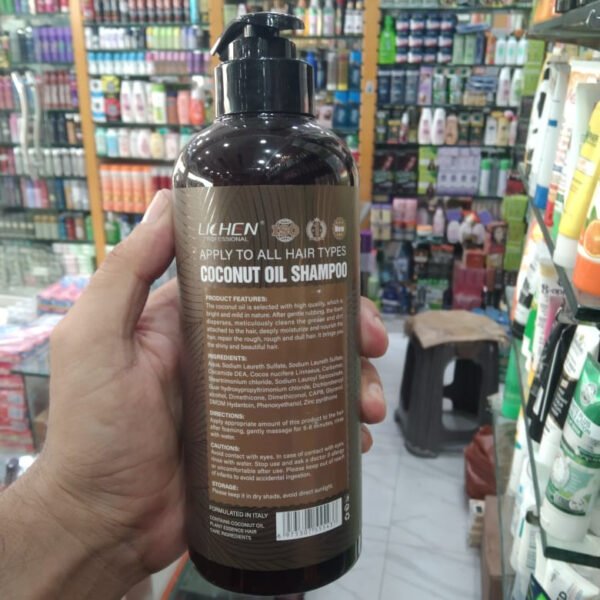 Lichen Hair Shampoo - Lichen Coconut Oil Shampoo, Sulfate Free, Paraben Free, Silicone Free, Color Safe, and Vegan Hair Shampoo - 500 ml   - Image 4
