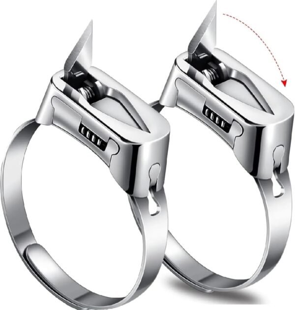 Adjustable Self Defense Ring - Self Defense Ring Knife - Hidden Blade Emergency Protection Tool for Men & Women - Image 6
