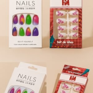 Artificial Press-On Nails Combo Set – Vibrant Colors & Trendy Designs | Reusable & Easy to Apply Nail Art Kit for All Occasions | Artificial Nails