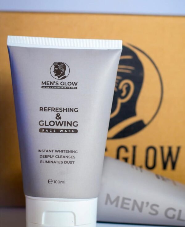 Men's Glow Facewash Bundle – Facewash + Whitening Cream Combo Set - Image 4