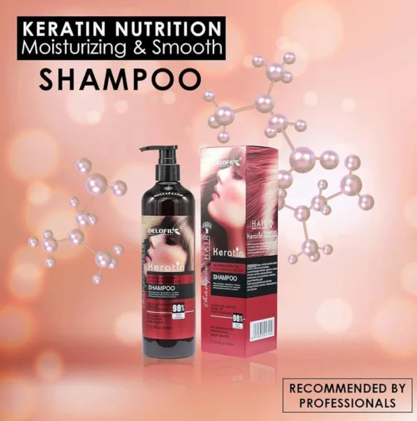 Wellice Hair Salon Keratin Essence and Collagen Shampoo - 800g - Image 8