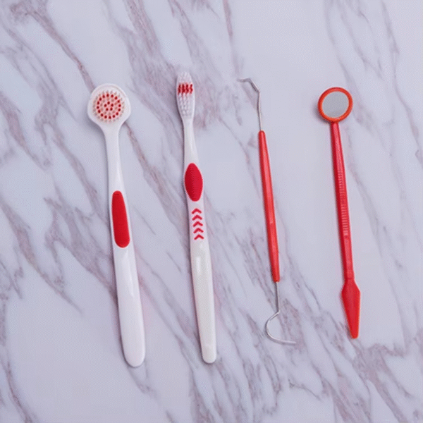 Oral Care Brush Kit 4 in 1 | Best Quality Oral Care Kit 04 PCs - Oral Hygiene Oral Care ( Random Color ) - Image 5