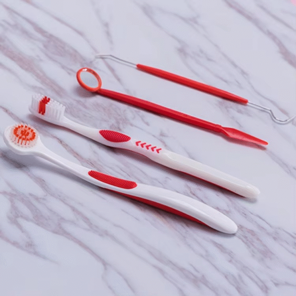 Oral Care Brush Kit 4 in 1 | Best Quality Oral Care Kit 04 PCs - Oral Hygiene Oral Care ( Random Color ) - Image 6