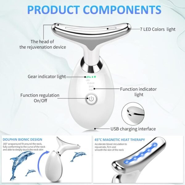 ES-1081 Massager Intense Pulsed Light Wrinkles Reducing Instrument - ESX - Anti Ageing & Reduces Puffiness | Face Massager For Fine Line & Wrinkles - Random Color  - Image 3