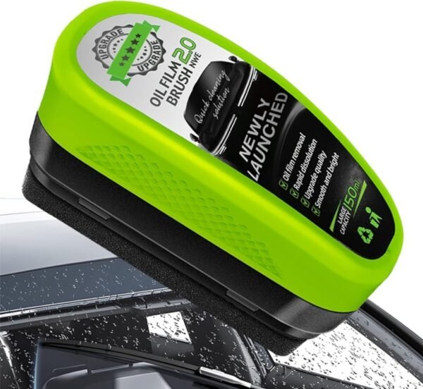 Universal Glass Cleaner,clear Vision Car Glass Oil Film Cleaner Brush For Windshield