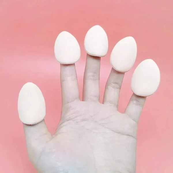 12pcs Mini Finger Powder Puff Set Air Cushion Sponge Concealer Foundation Makeup - Image 9