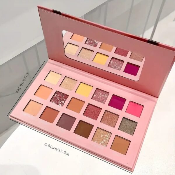 18 Colors eyeshadow pallete Glitter Makeup Matte Eye shadow make up palette - Image 10