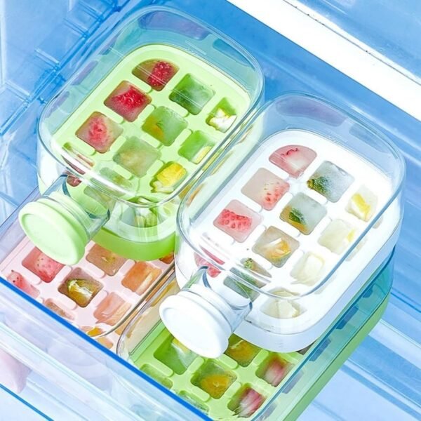 My Crush Cup Ice Cube Tray, Water Bottle Ice Cube Tray, Cool Summer Ice Cube Cup, Upgraded Ice Cube Bottle, Reusable Press-to-Cold Ice Cube Hydration - 500ml - Random Color - Image 4