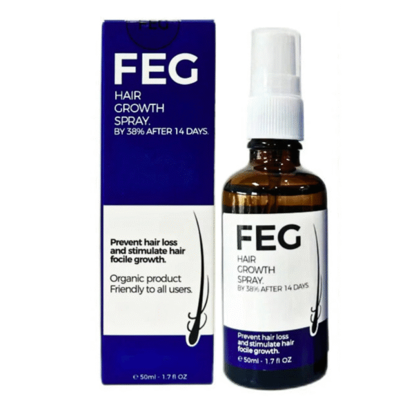 FEG PLUS Beard & Hair Growth Serum Spray Powered by Nature for Visible Results | Best Quality Hair Growth Spray - Hair Serum - 60 ml