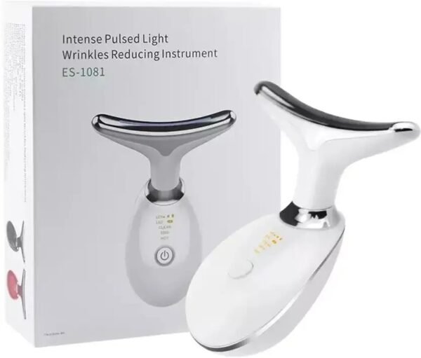 ES-1081 Massager Intense Pulsed Light Wrinkles Reducing Instrument - ESX - Anti Ageing & Reduces Puffiness | Face Massager For Fine Line & Wrinkles - Random Color 