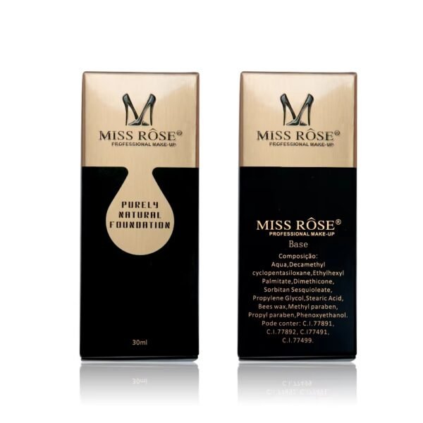 Miss Rose Purely Natural Liquid Foundation – Professional Long-Lasting Make-Up for Flawless Coverage, Lightweight, Breathable, Smooth Finish, All Skin Types - 30 ML | Foundation - Image 7